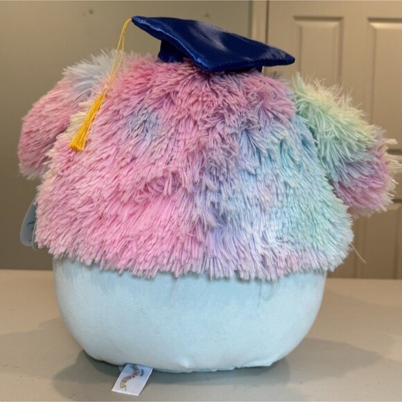 Squishmallows ZoZo Graduation Stuffed Plush Animal Yeti Toy Grad Cap 14" Tags - Picture 3 of 6